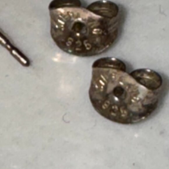 Sterling Silver Peridot Post Earrings - Picture 13 of 16